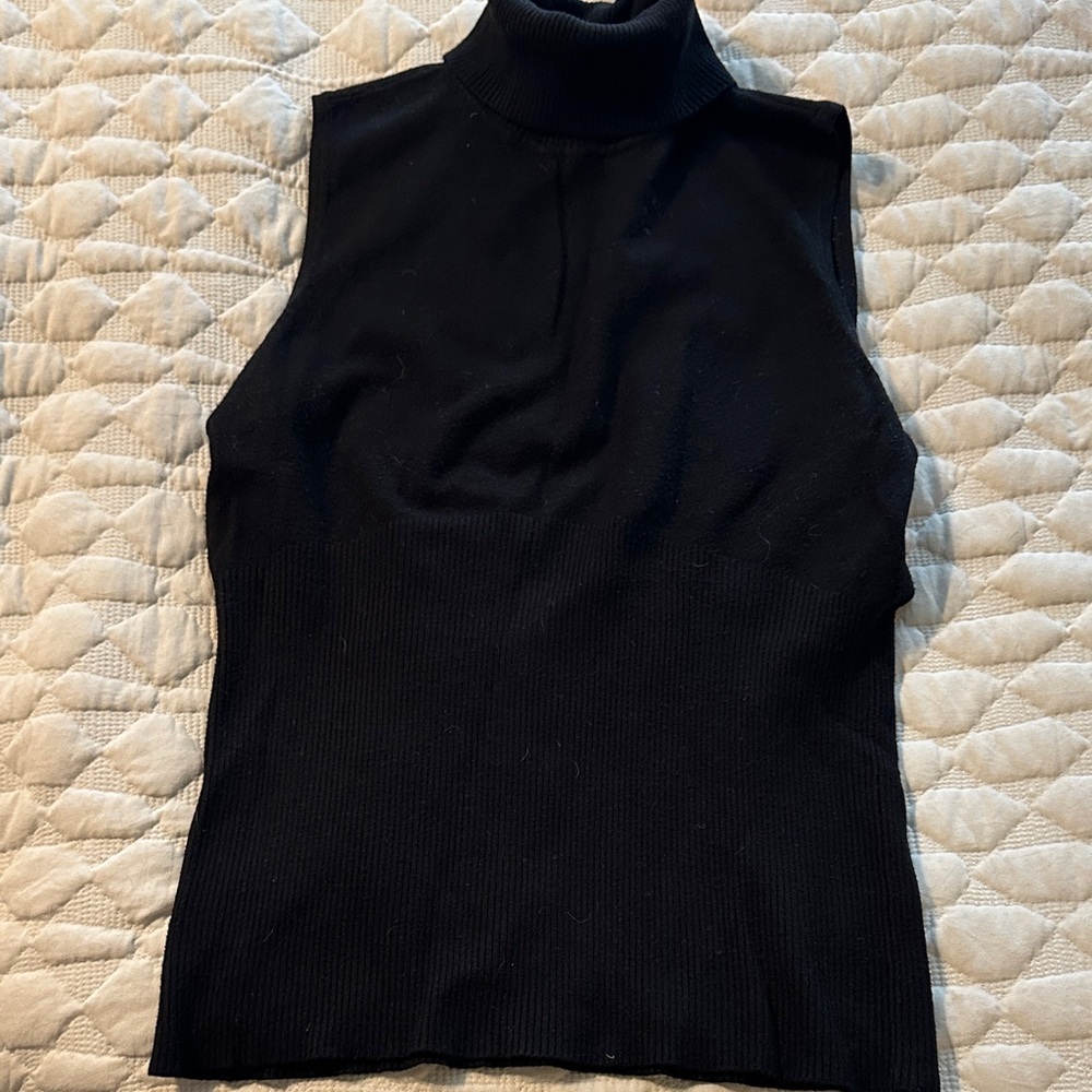 White House Black Market Black Turtleneck Sweater